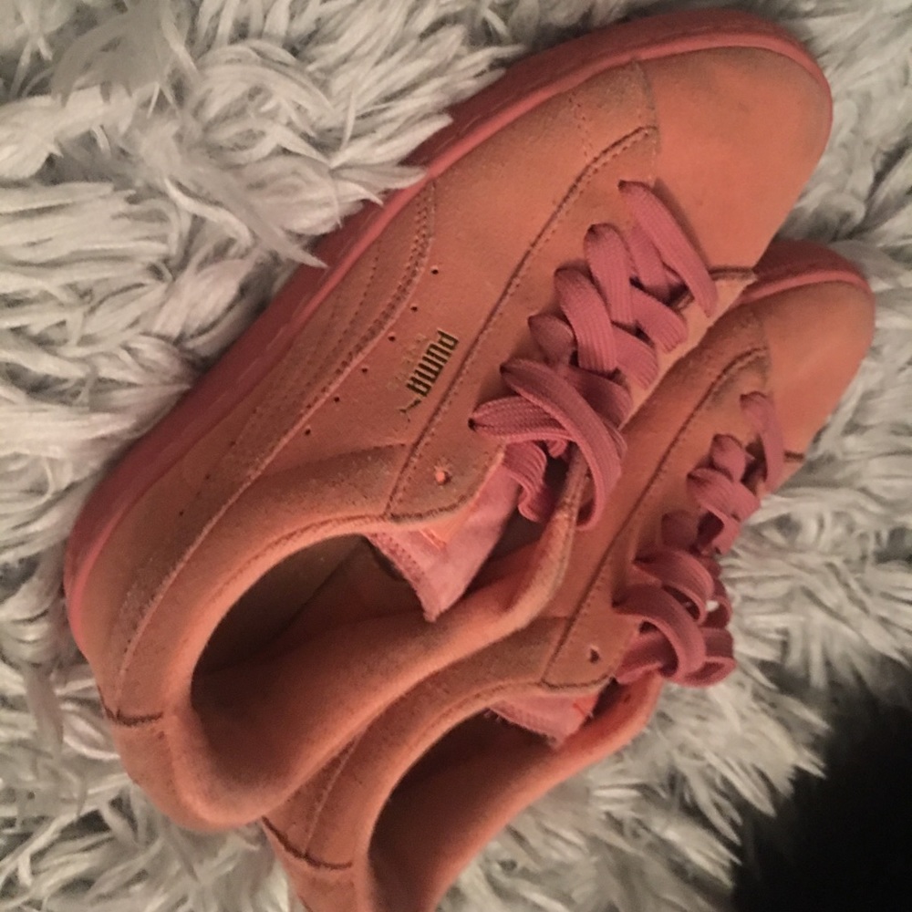 Peach Puma Sneakers